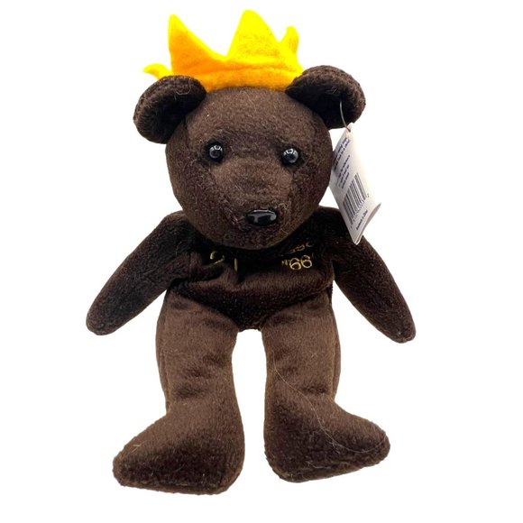 Babe Ruth Bamm Beanos #21 Plush 1998 Bean Bag Baby Bambino Teddy Bear Plush Stuf - Picture 2 of 9